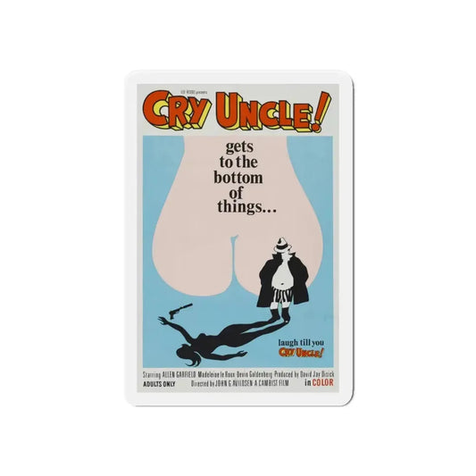 CRY UNCLE! 1971 Movie Poster - Refrigerator Magnet 6 Inch - The Sticker Space