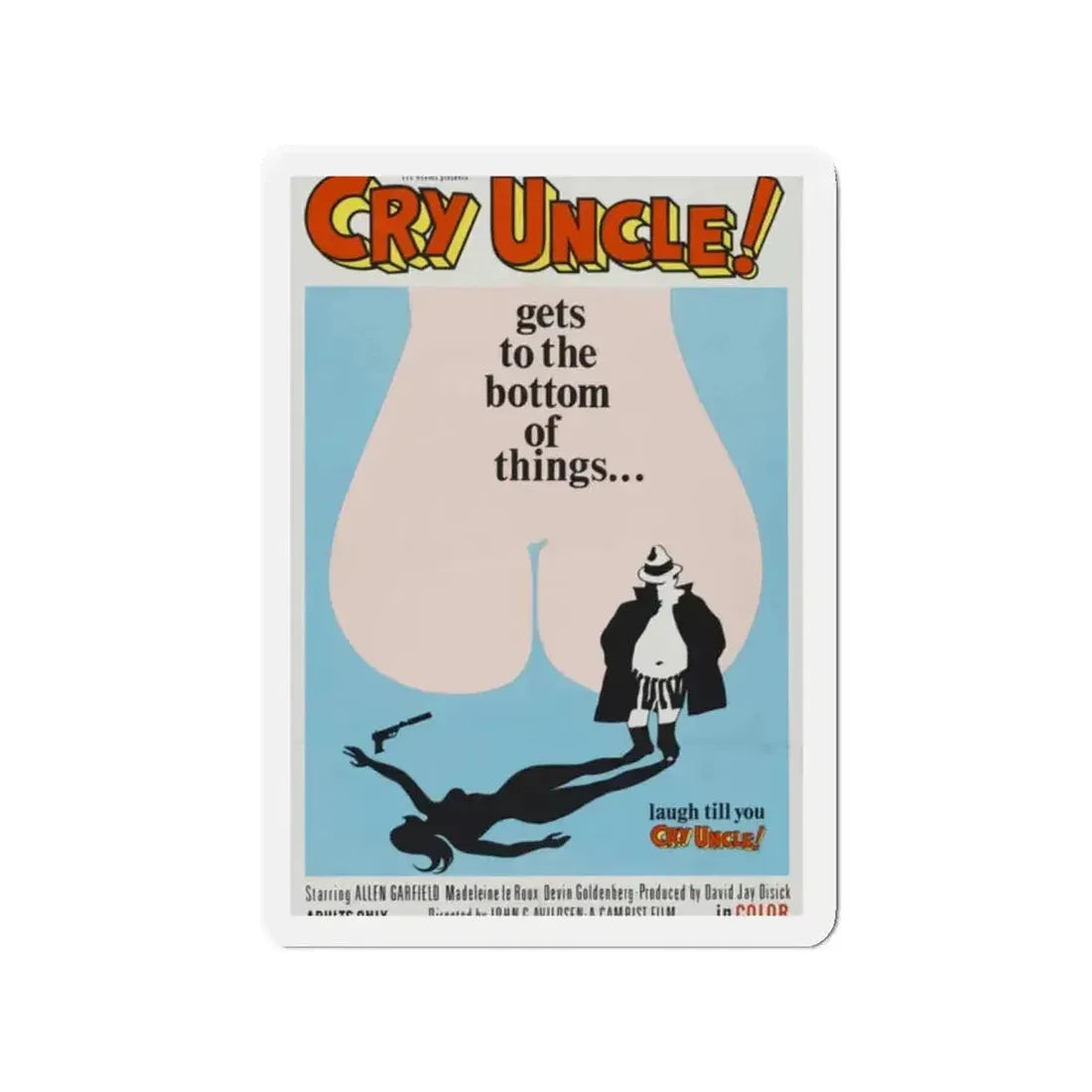 CRY UNCLE! 1971 Movie Poster - Refrigerator Magnet - The Sticker Space