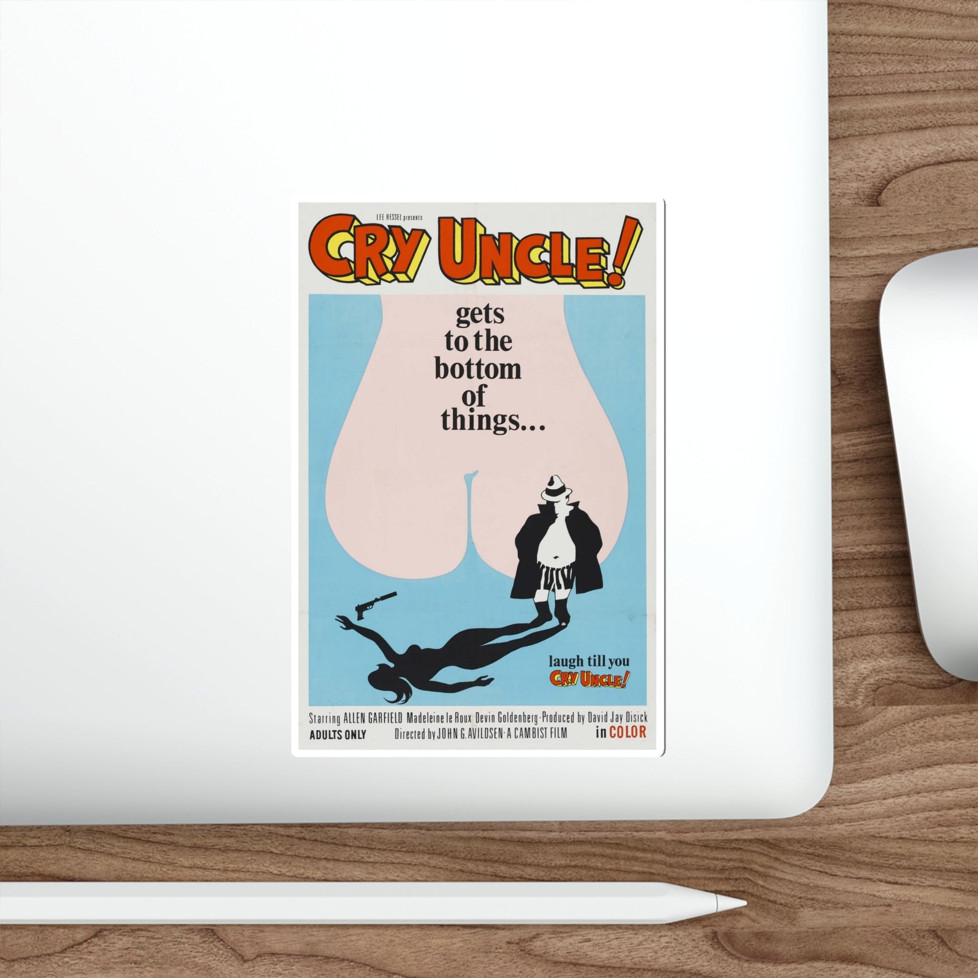 CRY UNCLE! 1971 Movie Poster STICKER Vinyl Die-Cut Decal-The Sticker Space