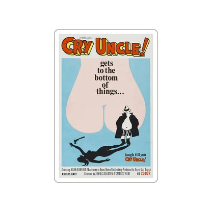 CRY UNCLE! 1971 Movie Poster STICKER Vinyl Die-Cut Decal - The Sticker Space