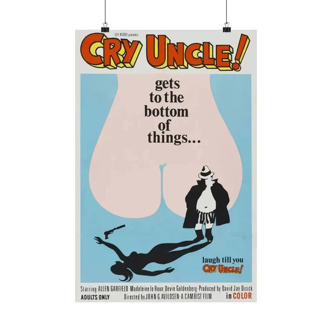 CRY UNCLE! 1971 - Paper Movie Poster - The Sticker Space