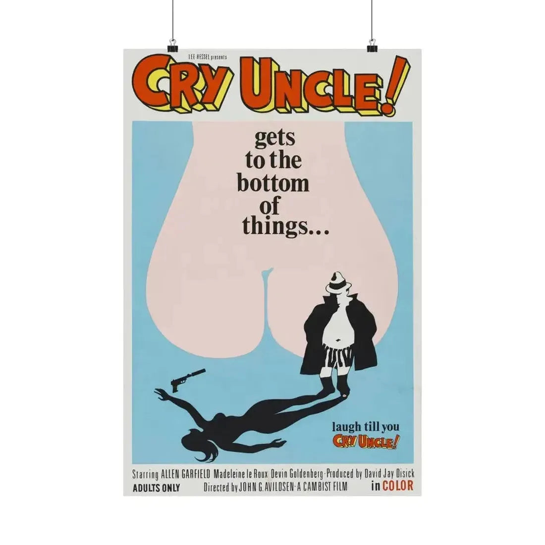 CRY UNCLE! 1971 - Paper Movie Poster - The Sticker Space
