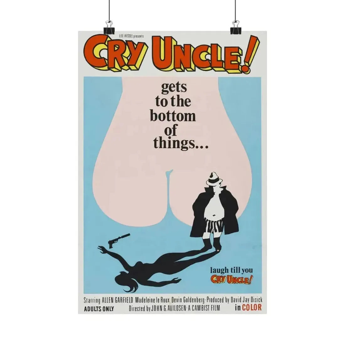 CRY UNCLE! 1971 - Paper Movie Poster - The Sticker Space