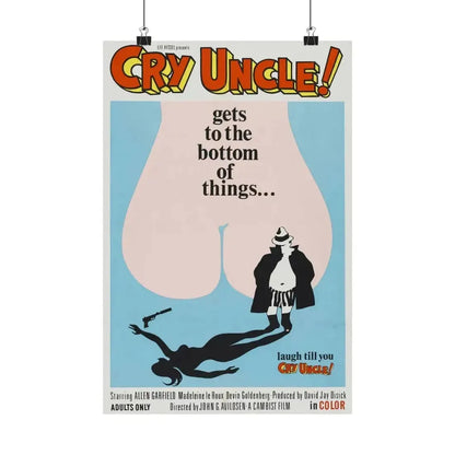 CRY UNCLE! 1971 - Paper Movie Poster - The Sticker Space