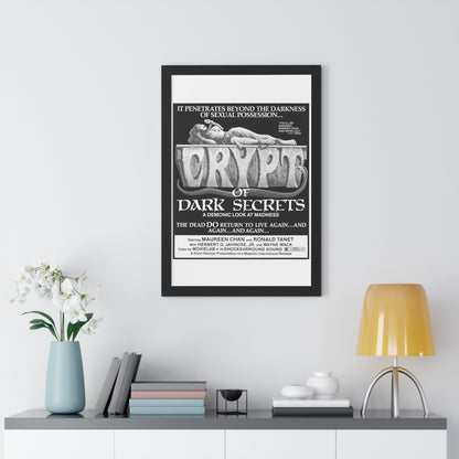 CRYPT OF DARK SECRETS 1976 - Framed Movie Poster-The Sticker Space