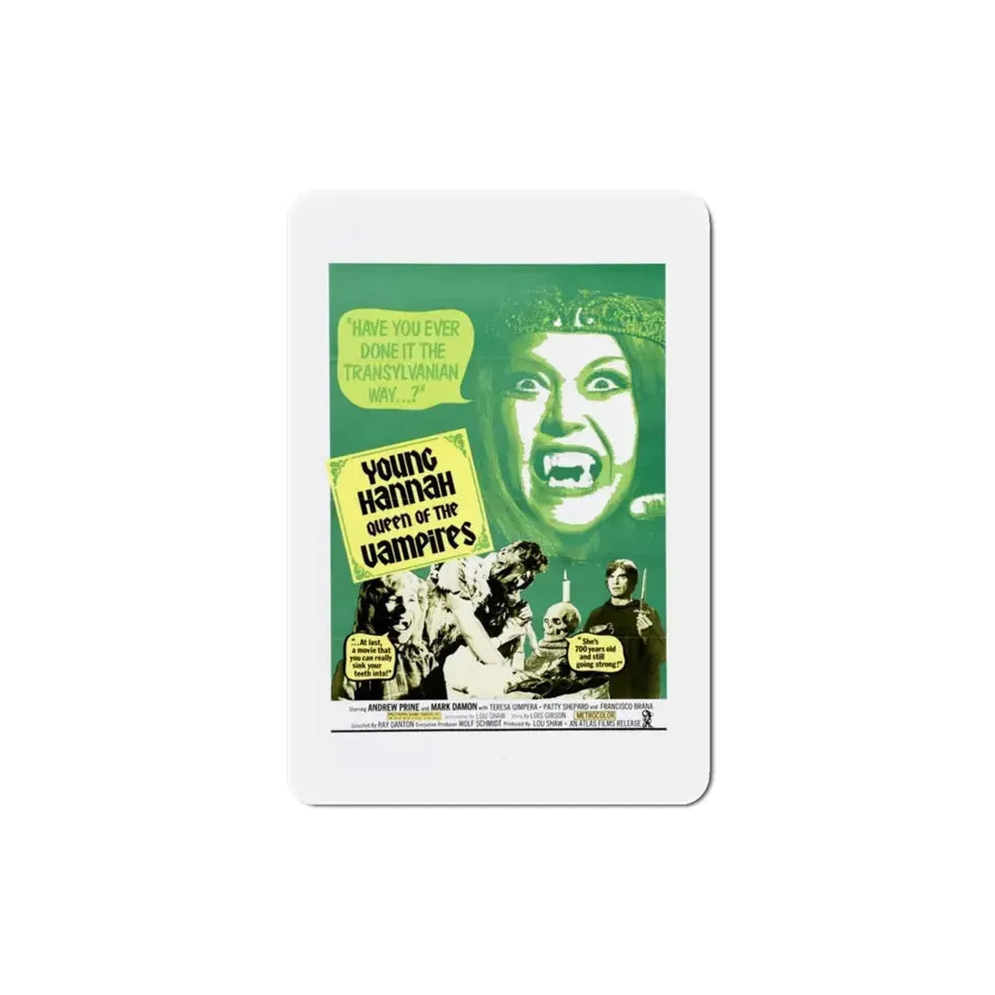 Crypt of the Living Dead 1973 Movie Poster Refrigerator Magnet 3 Inch - The Sticker Space