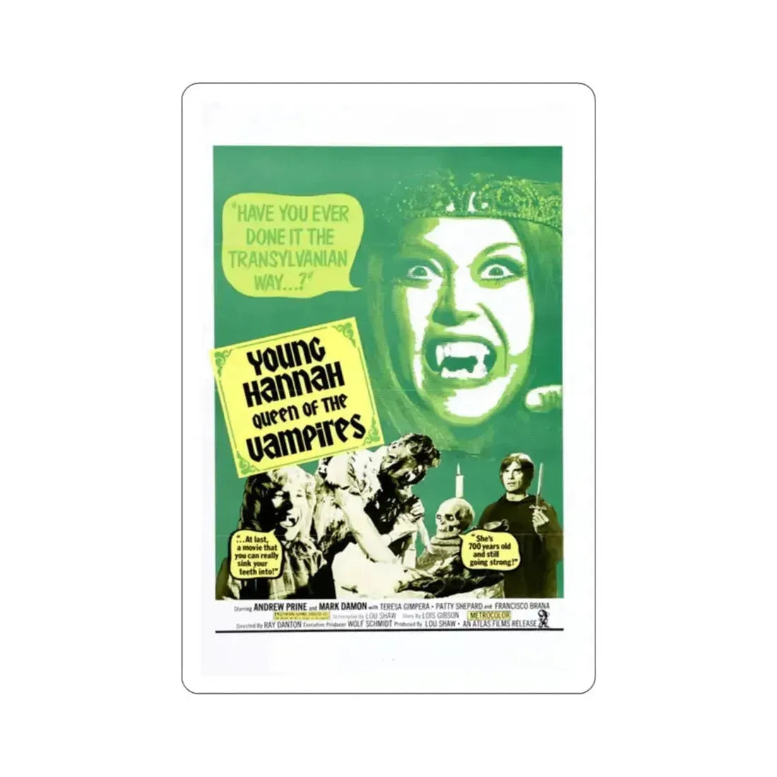 Crypt of the Living Dead 1973 Movie Poster STICKER Vinyl Die-Cut Decal 2 Inch - The Sticker Space