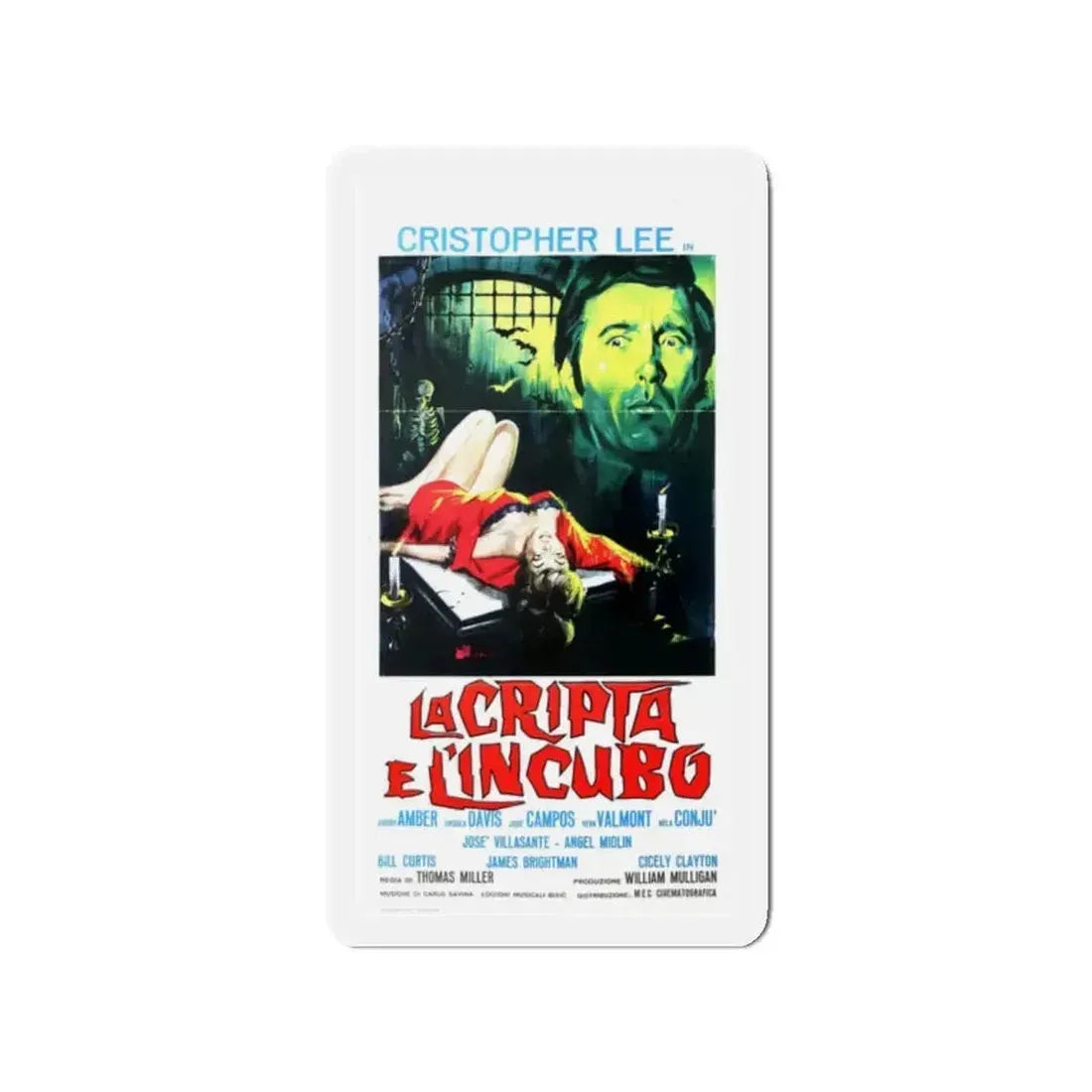 CRYPT OF THE VAMPIRE 1964 Movie Poster - Refrigerator Magnet - The Sticker Space