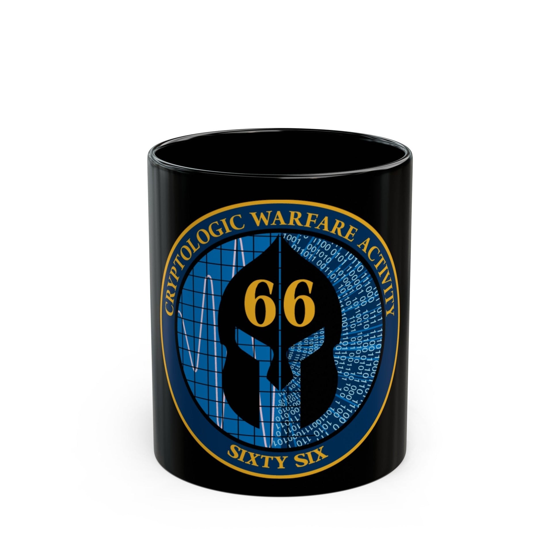 Cryptologic Warfare Activity 66 (U.S. Navy) Black Coffee Mug-11oz-The Sticker Space