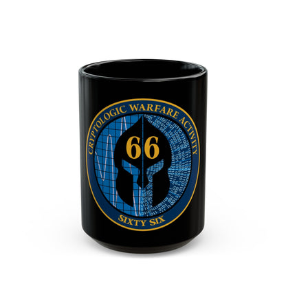 Cryptologic Warfare Activity 66 (U.S. Navy) Black Coffee Mug-15oz-The Sticker Space