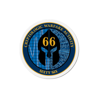 Cryptologic Warfare Activity 66 (U.S. Navy) Die-Cut Magnet-4" x 4"-The Sticker Space