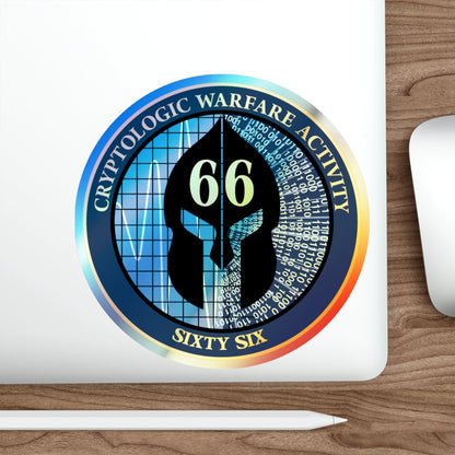 Cryptologic Warfare Activity 66 (U.S. Navy) Holographic STICKER Die-Cut Vinyl Decal-The Sticker Space