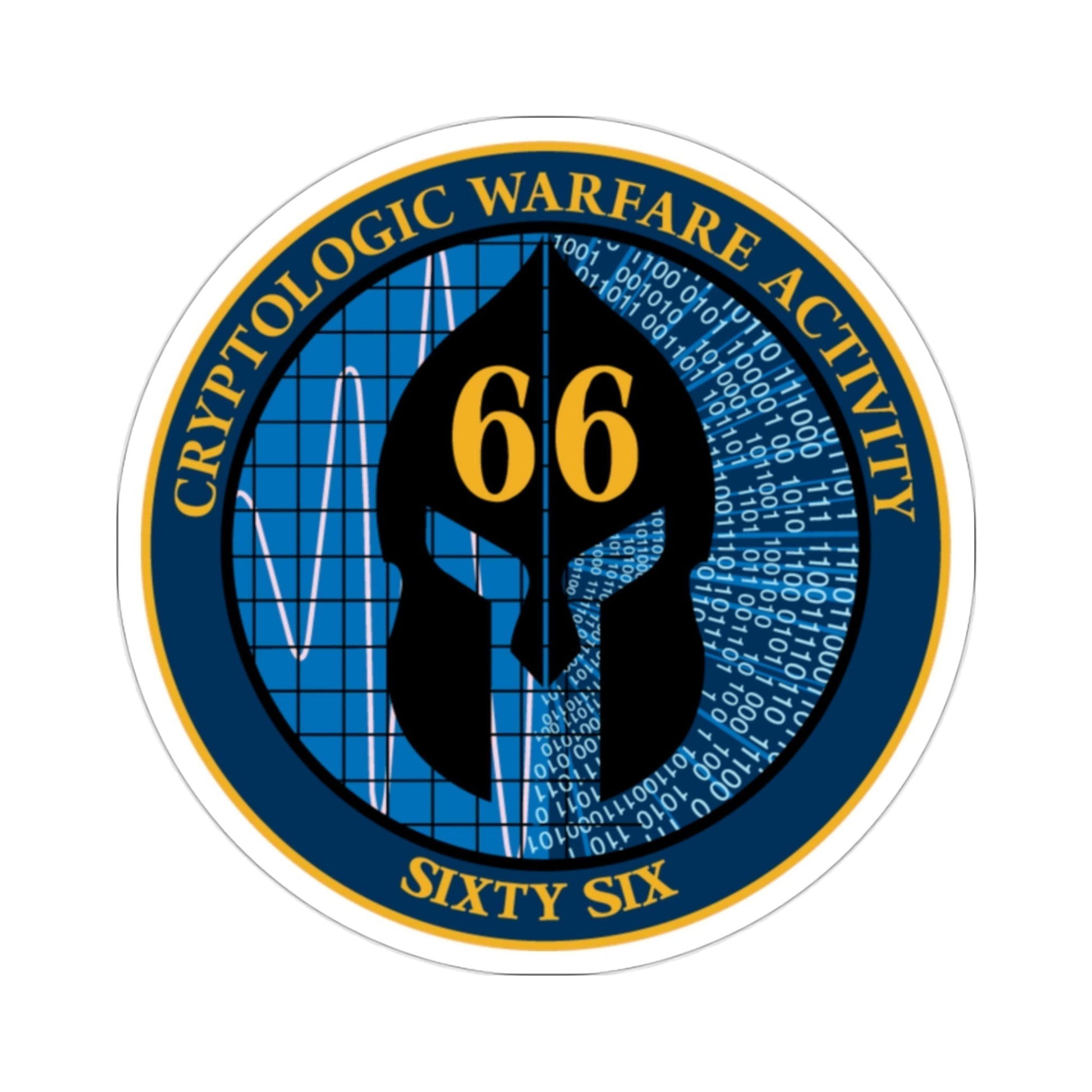 Cryptologic Warfare Activity 66 (U.S. Navy) STICKER Vinyl Die-Cut Decal-2 Inch-The Sticker Space