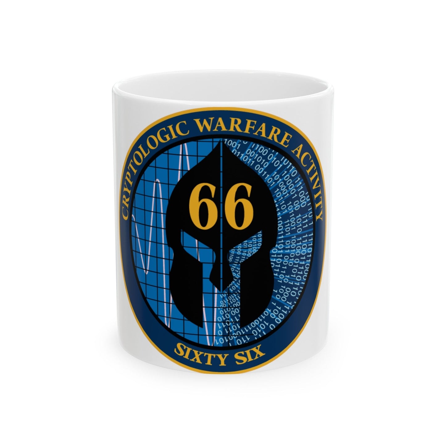 Cryptologic Warfare Activity 66 (U.S. Navy) White Coffee Mug-11oz-The Sticker Space