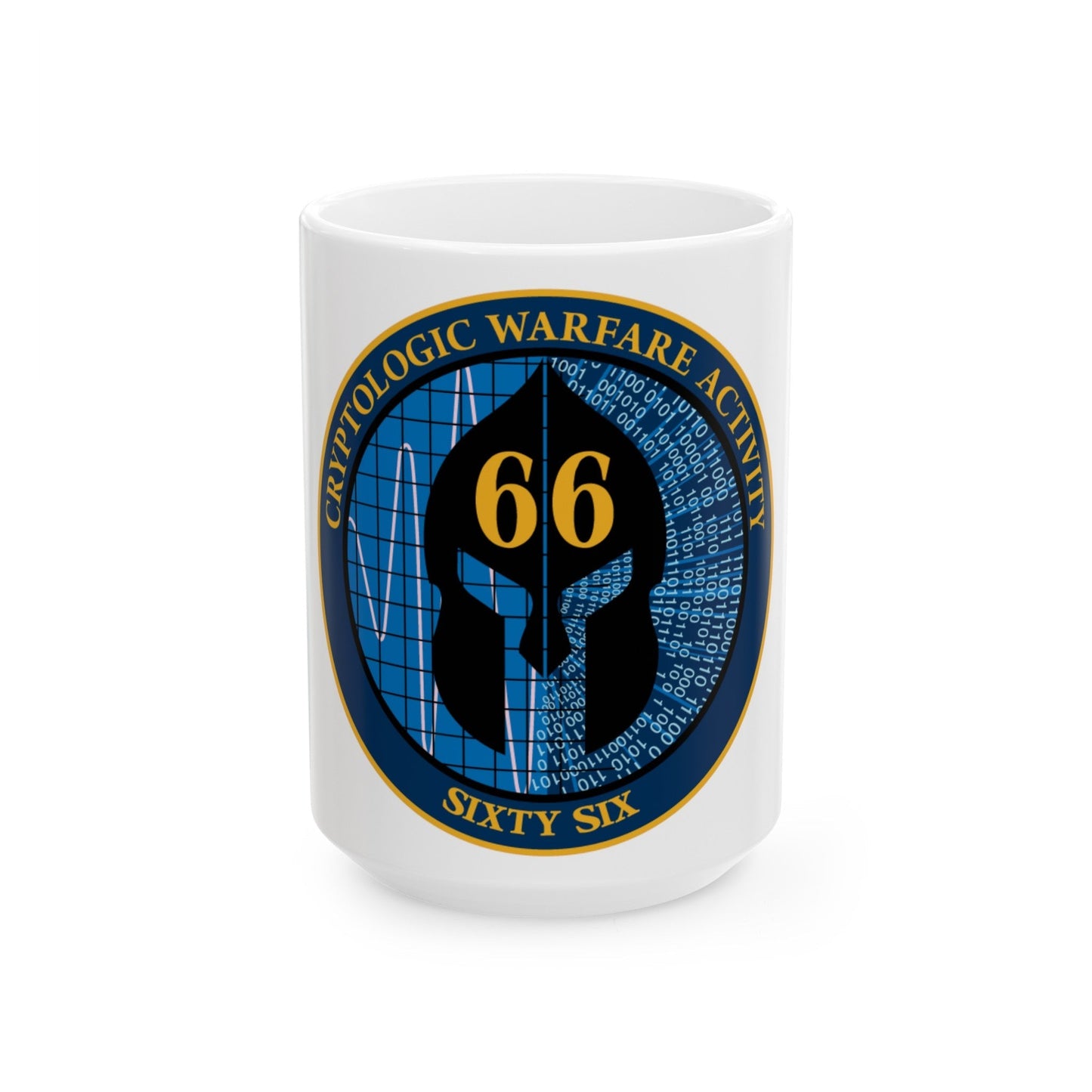 Cryptologic Warfare Activity 66 (U.S. Navy) White Coffee Mug-15oz-The Sticker Space