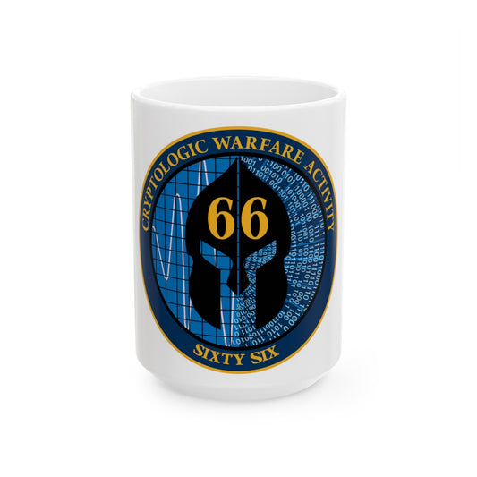 Cryptologic Warfare Activity 66 (U.S. Navy) White Coffee Mug-15oz-The Sticker Space