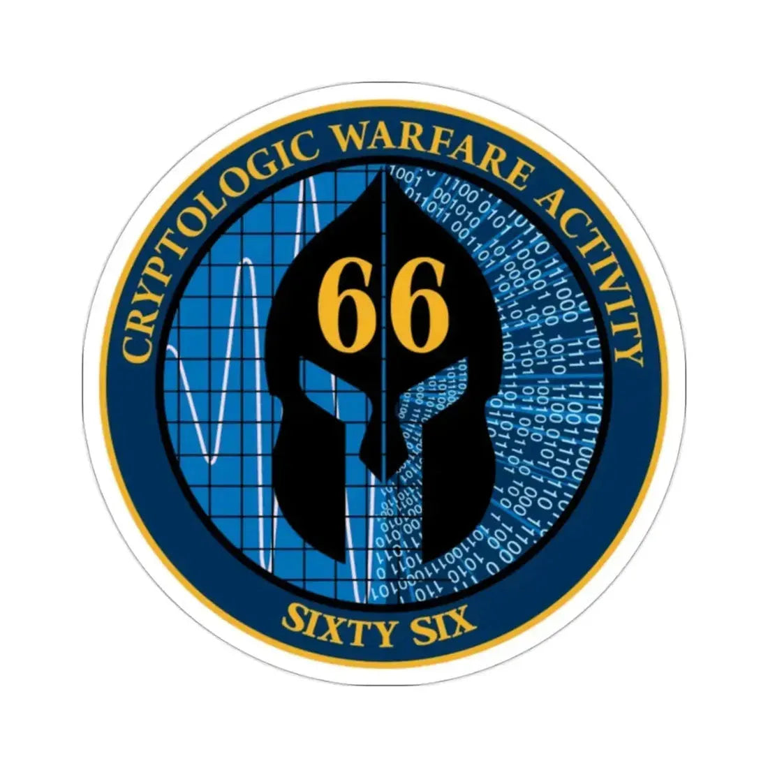 Cryptologic Warfare Activity 66 (U.S. Navy) STICKER Vinyl Die-Cut Decal 2 Inch - The Sticker Space