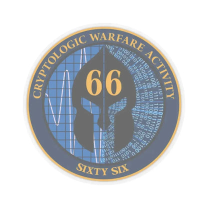 Cryptologic Warfare Activity 66 (U.S. Navy) STICKER Vinyl Kiss-Cut Decal 2 Inch Transparent - The Sticker Space