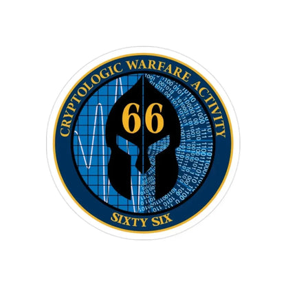 Cryptologic Warfare Activity 66 (U.S. Navy) Transparent STICKER Die-Cut Vinyl Decal - The Sticker Space