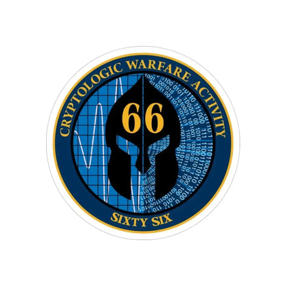 Cryptologic Warfare Activity 66 (U.S. Navy) Transparent STICKER Die-Cut Vinyl Decal - The Sticker Space