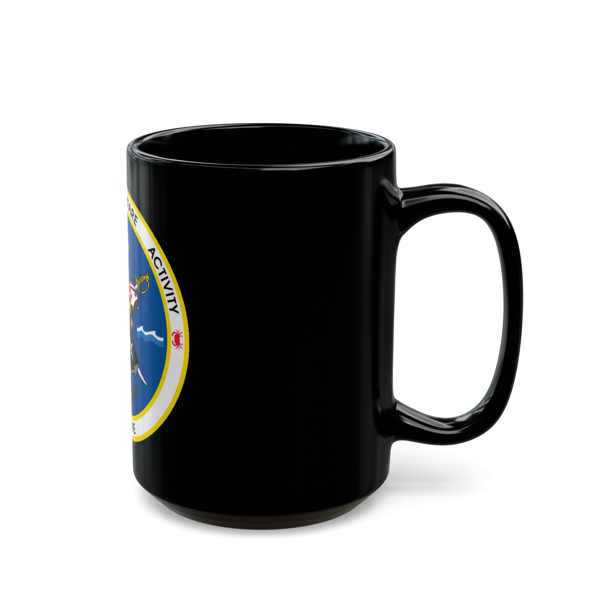 Cryptologic Warfare Activity Sixty Five (U.S. Navy) Black Coffee Mug-The Sticker Space