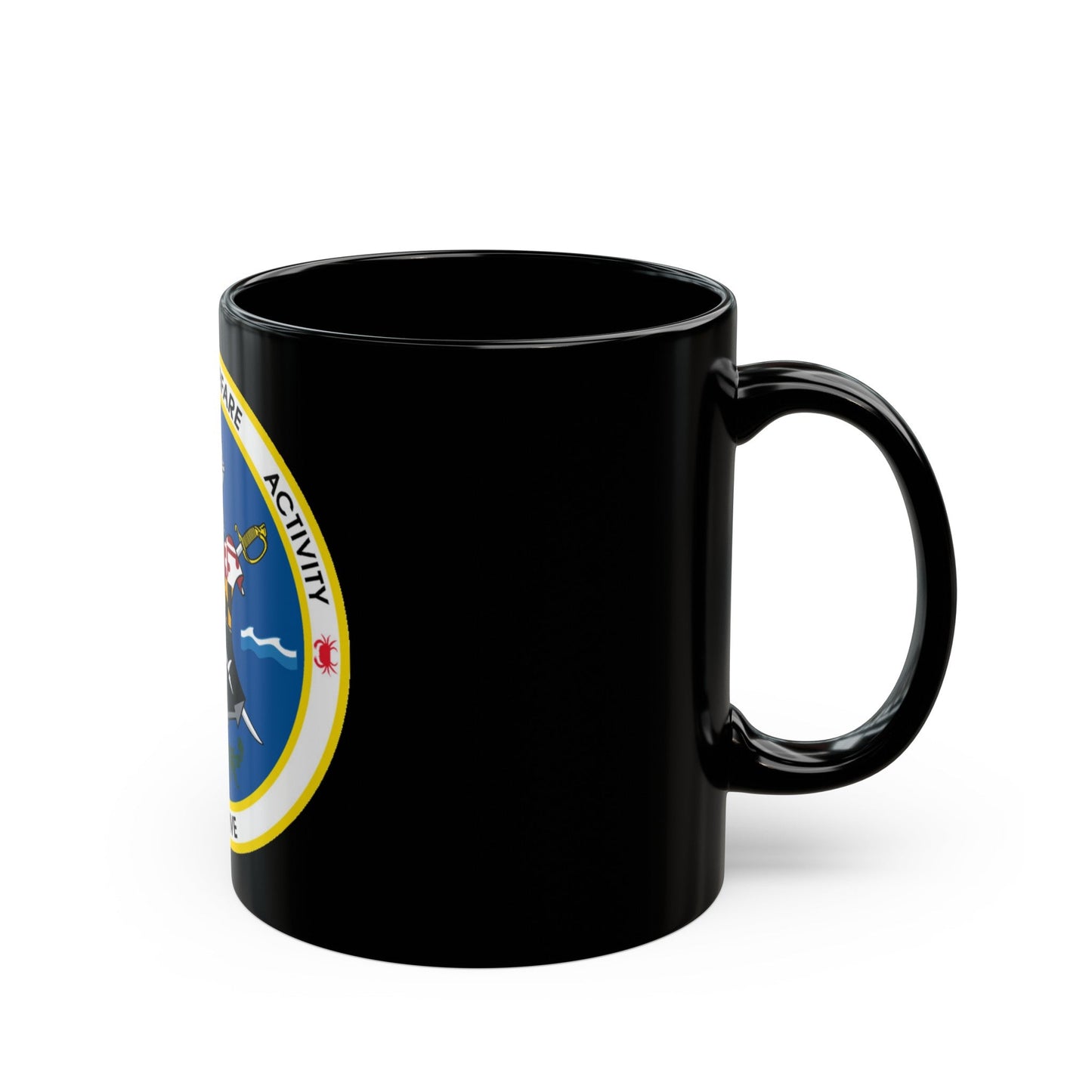 Cryptologic Warfare Activity Sixty Five (U.S. Navy) Black Coffee Mug-The Sticker Space