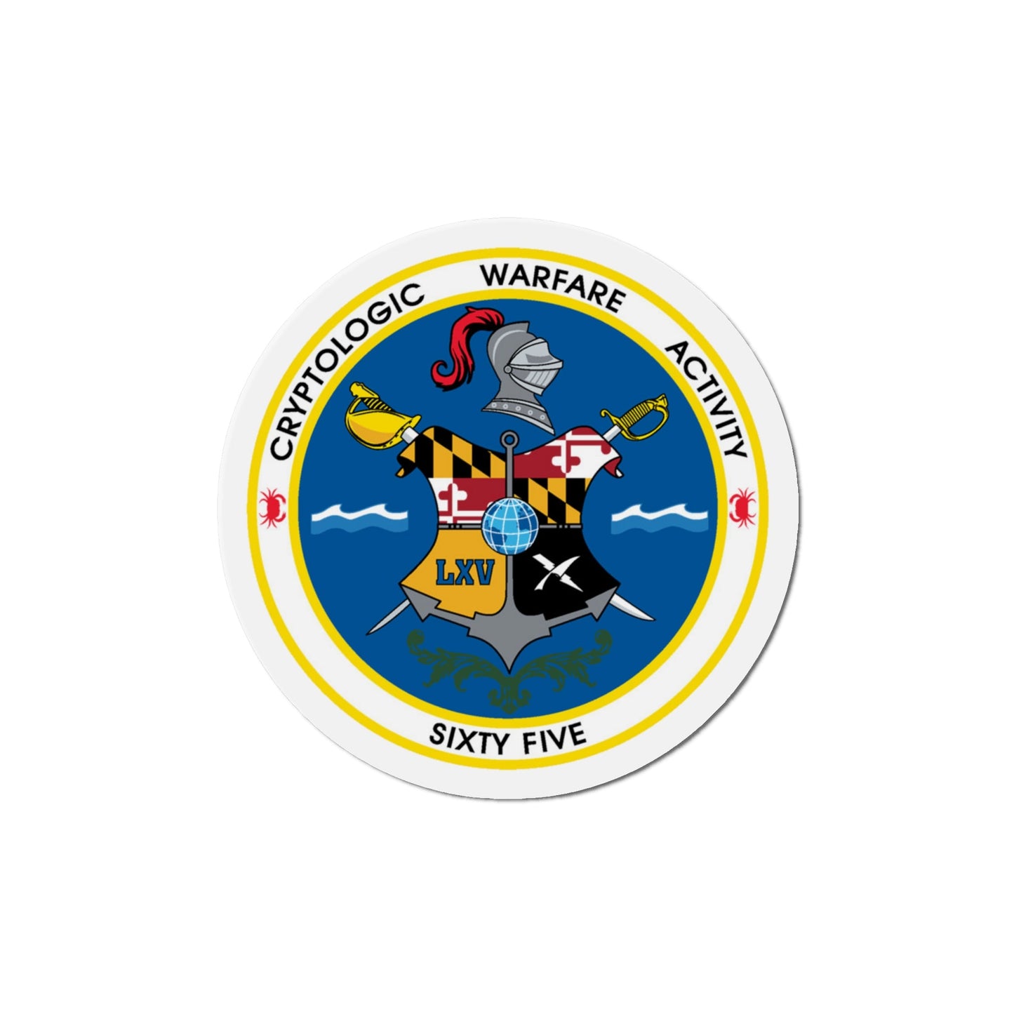 Cryptologic Warfare Activity Sixty Five (U.S. Navy) Die-Cut Magnet-6 × 6"-The Sticker Space