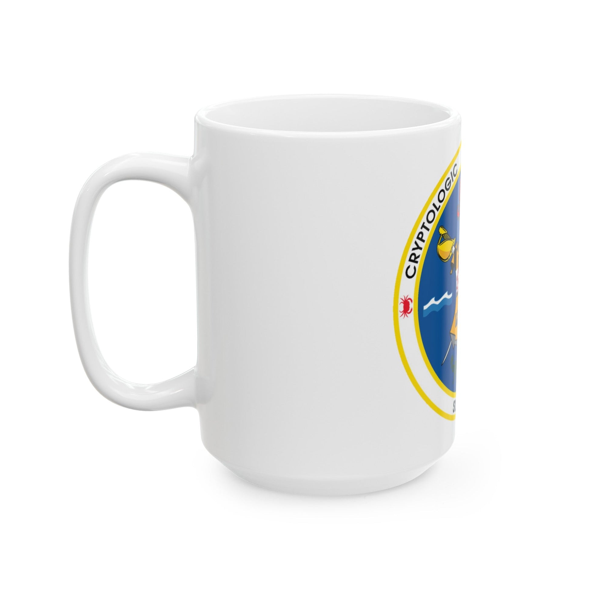 Cryptologic Warfare Activity Sixty Five (U.S. Navy) White Coffee Mug-The Sticker Space