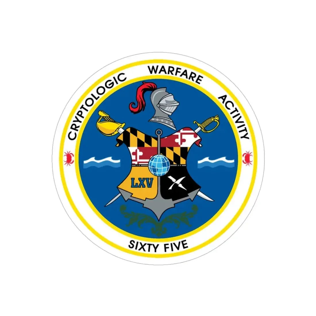 Cryptologic Warfare Activity Sixty Five (U.S. Navy) Transparent STICKER Die-Cut Vinyl Decal - The Sticker Space