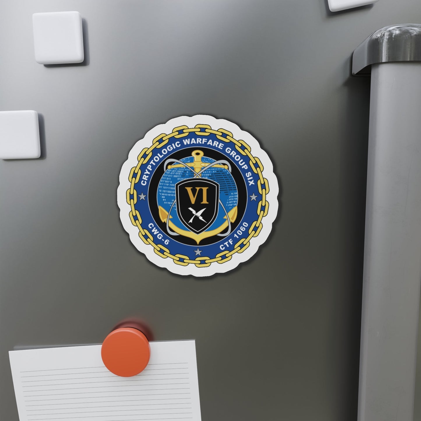 Cryptologic Warfare Group Six CWG 6 CTF 1060 (U.S. Navy) Die-Cut Magnet-The Sticker Space