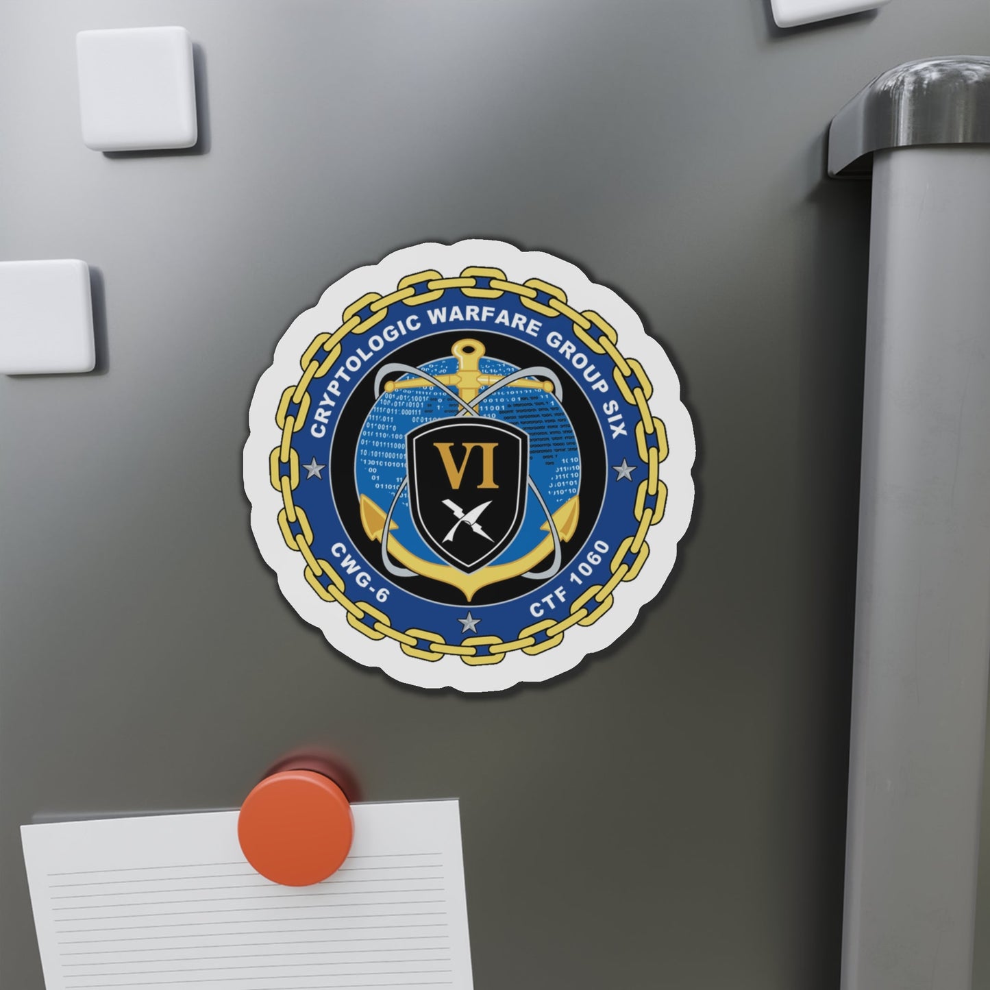 Cryptologic Warfare Group Six CWG 6 CTF 1060 (U.S. Navy) Die-Cut Magnet-The Sticker Space