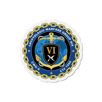 Cryptologic Warfare Group Six CWG 6 CTF 1060 (U.S. Navy) Refrigerator Magnet 3 Inch - The Sticker Space