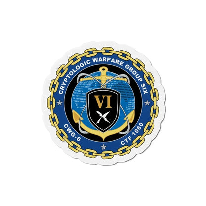 Cryptologic Warfare Group Six CWG 6 CTF 1060 (U.S. Navy) Refrigerator Magnet 4 Inch - The Sticker Space