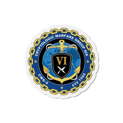 Cryptologic Warfare Group Six CWG 6 CTF 1060 (U.S. Navy) Refrigerator Magnet 4 Inch - The Sticker Space
