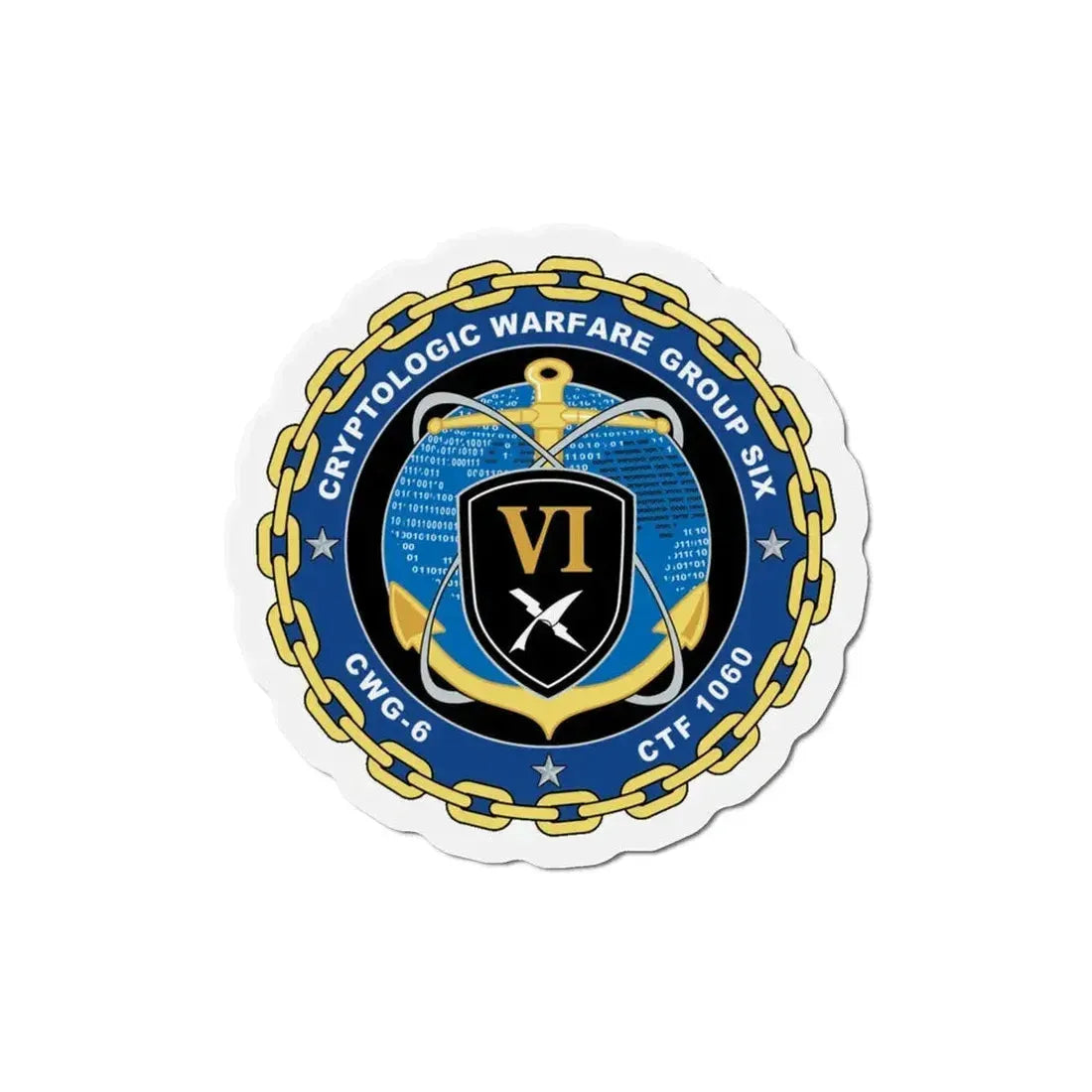 Cryptologic Warfare Group Six CWG 6 CTF 1060 (U.S. Navy) Refrigerator Magnet - The Sticker Space
