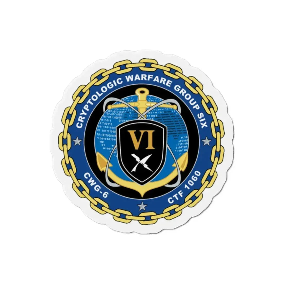 Cryptologic Warfare Group Six CWG 6 CTF 1060 (U.S. Navy) Refrigerator Magnet - The Sticker Space