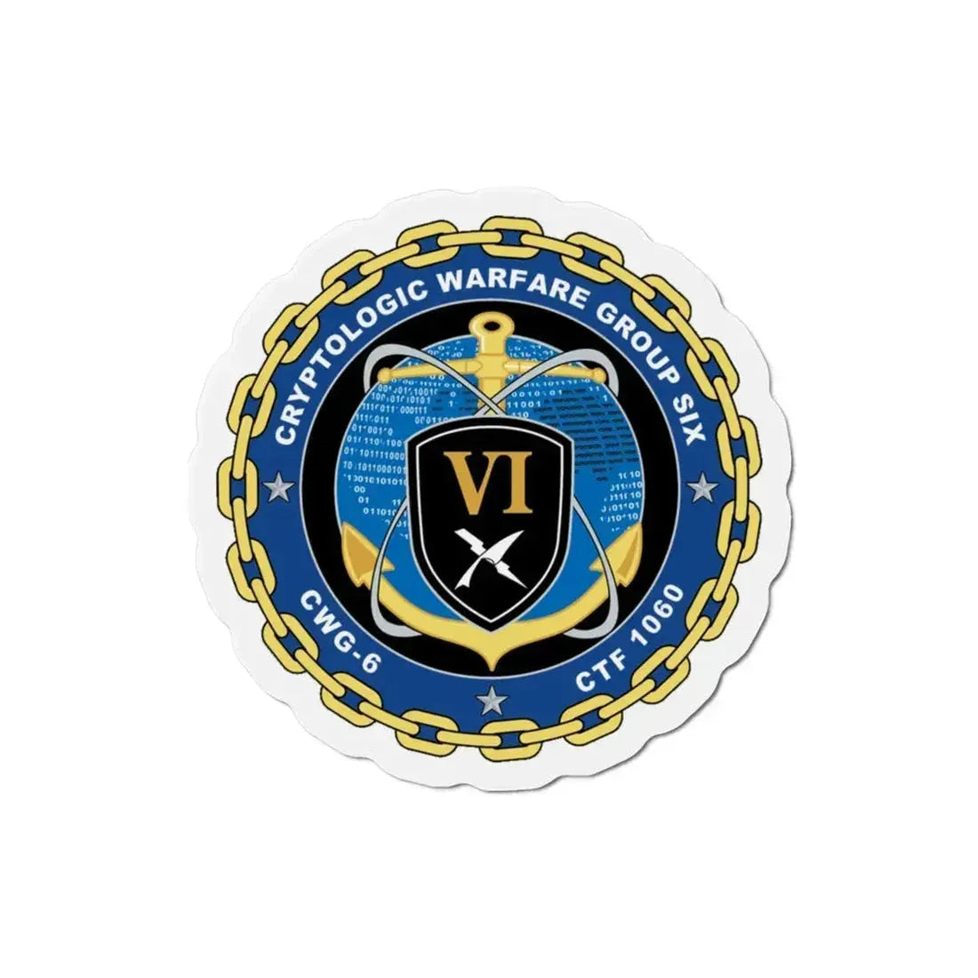 Cryptologic Warfare Group Six CWG 6 CTF 1060 (U.S. Navy) Refrigerator Magnet - The Sticker Space