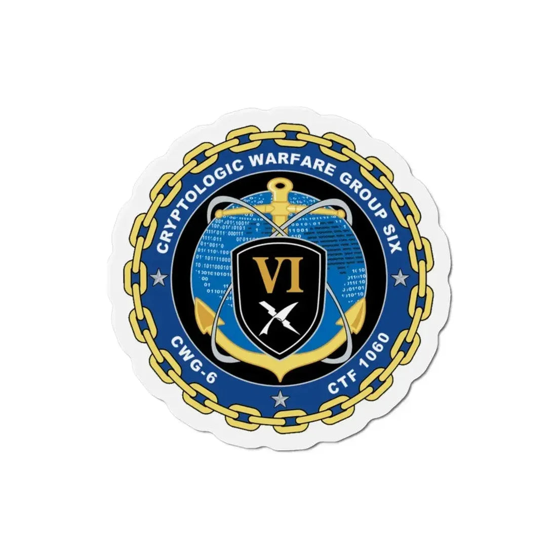 Cryptologic Warfare Group Six CWG 6 CTF 1060 (U.S. Navy) Refrigerator Magnet - The Sticker Space