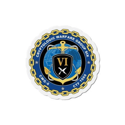 Cryptologic Warfare Group Six CWG 6 CTF 1060 (U.S. Navy) Refrigerator Magnet - The Sticker Space