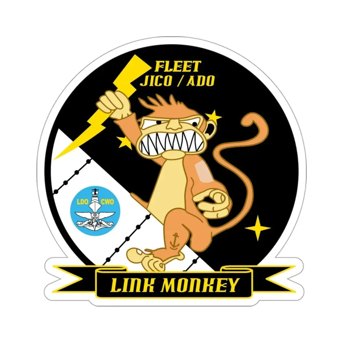 CSCS JICO Center for Surface Combat Systems Joint Interface Control Officer (U.S. Navy) STICKER Vinyl Die-Cut Decal 3 Inch - The Sticker Space