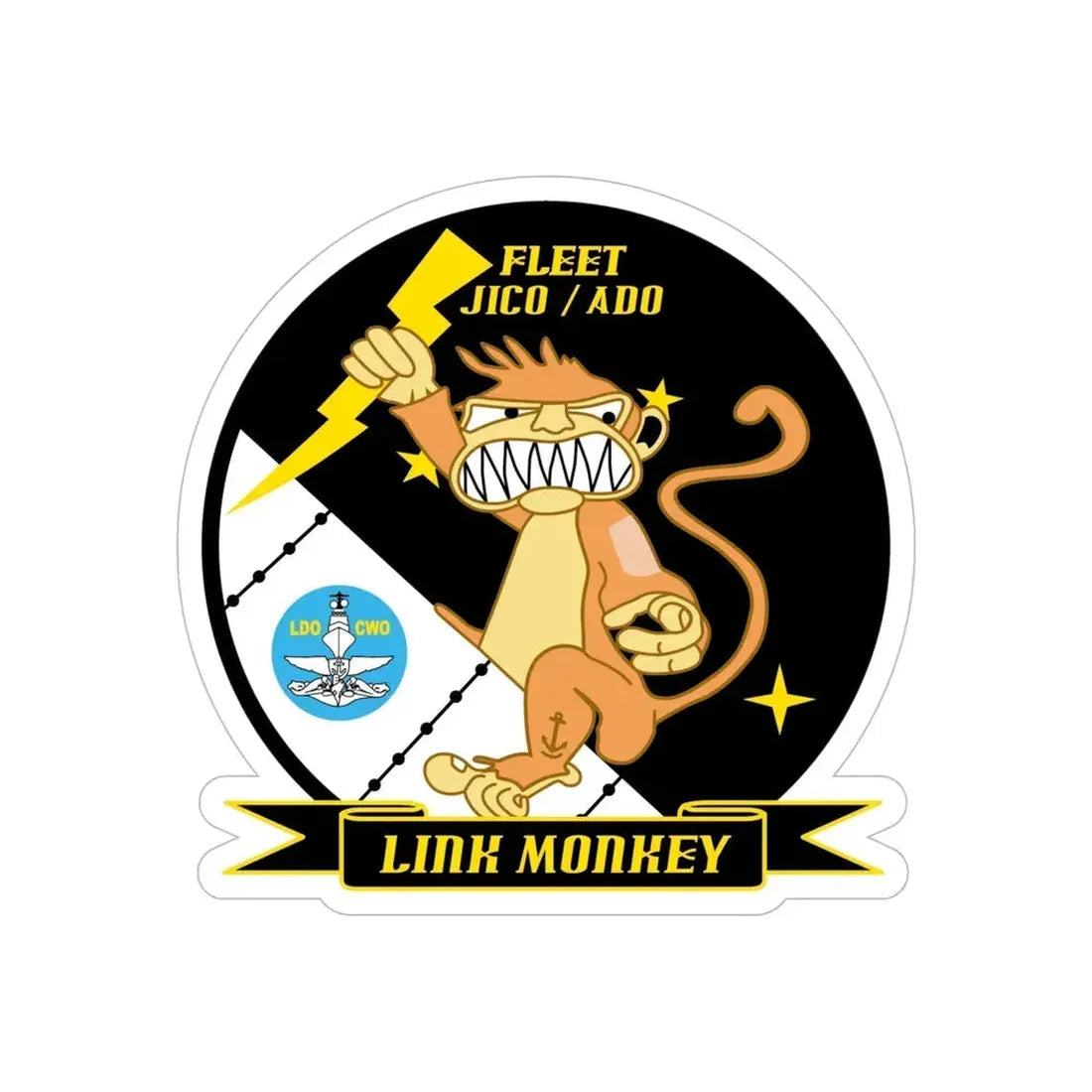 CSCS JICO Center for Surface Combat Systems Joint Interface Control Officer (U.S. Navy) Transparent STICKER Die-Cut Vinyl Decal 6 Inch Transparent - The Sticker Space