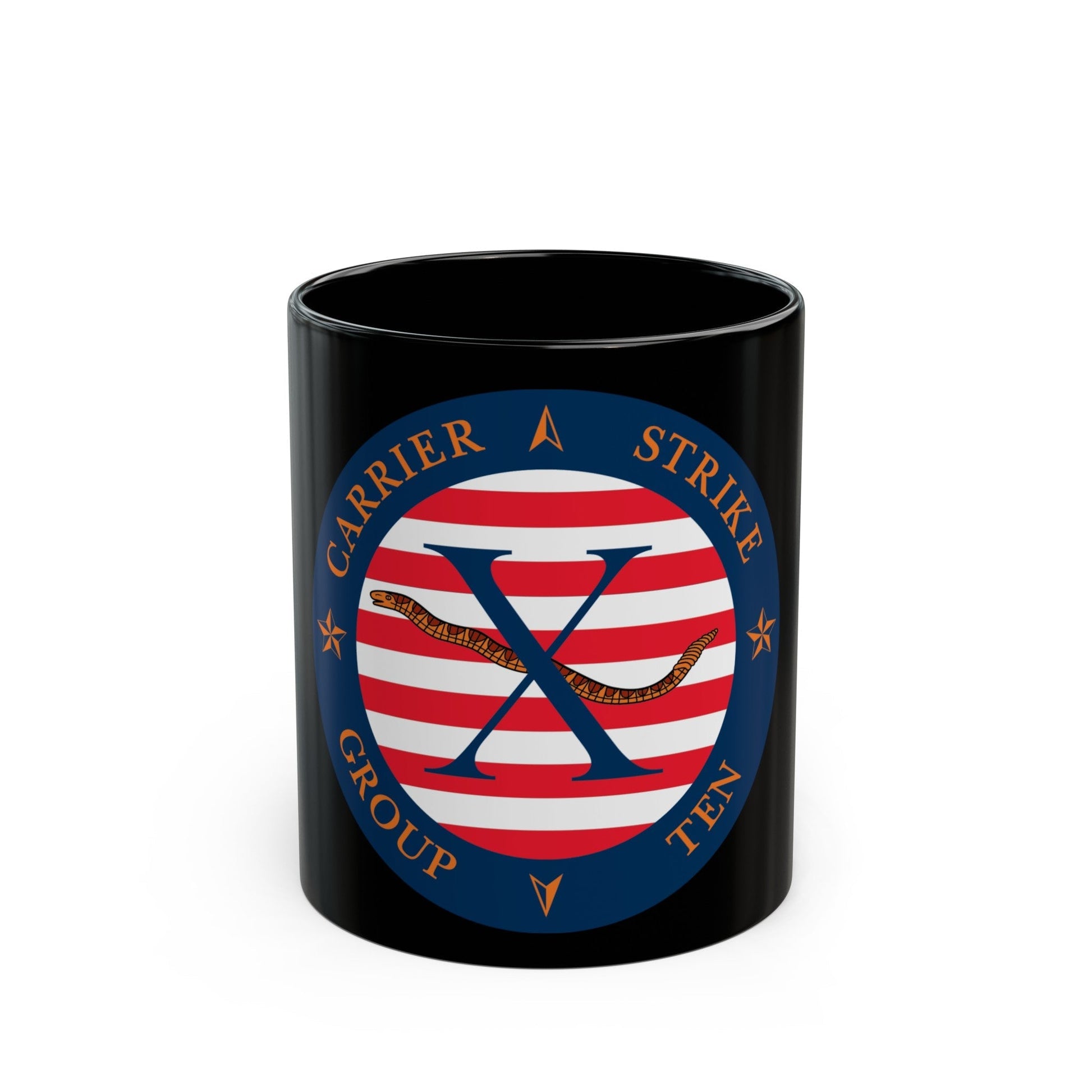 CSG 10 (U.S. Navy) Black Coffee Mug-11oz-The Sticker Space