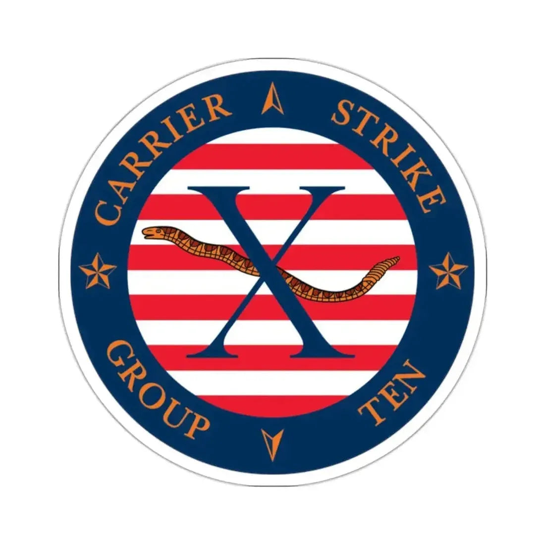 CSG 10 (U.S. Navy) STICKER Vinyl Kiss-Cut Decal - The Sticker Space