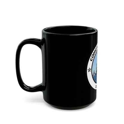 CSG 7 Carrier Strike Group Seven COMCARSTRKGRU SEVEN (U.S. Navy) Black Coffee Mug-The Sticker Space