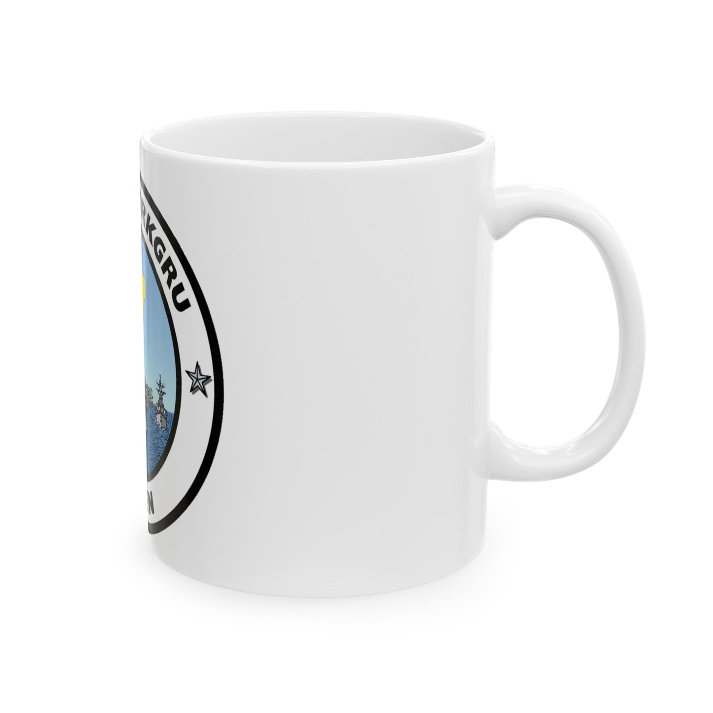 CSG 7 Carrier Strike Group Seven COMCARSTRKGRU SEVEN (U.S. Navy) White Coffee Mug-The Sticker Space