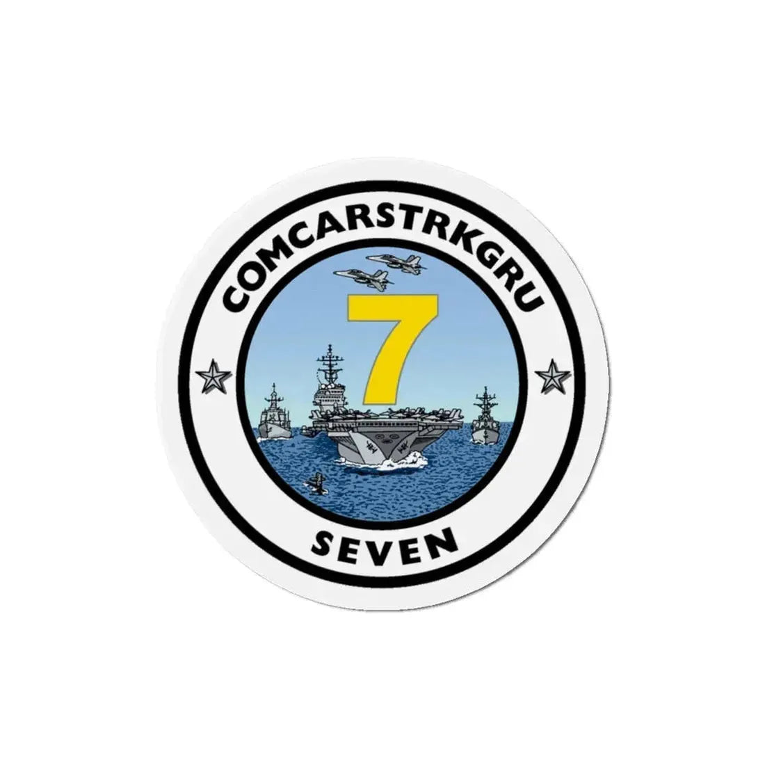 CSG 7 Carrier Strike Group Seven COMCARSTRKGRU SEVEN (U.S. Navy) Refrigerator Magnet 4 Inch - The Sticker Space