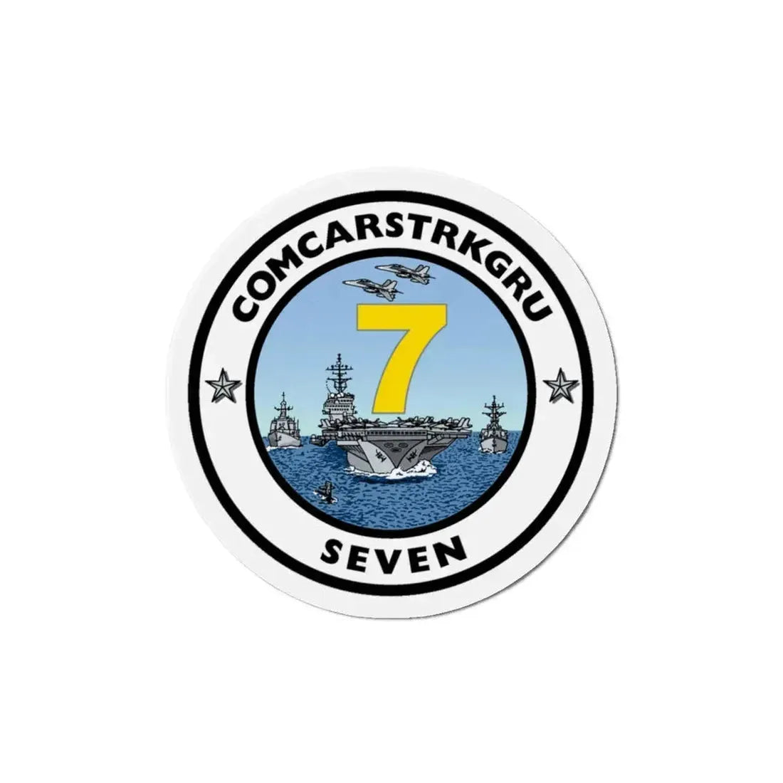CSG 7 Carrier Strike Group Seven COMCARSTRKGRU SEVEN (U.S. Navy) Refrigerator Magnet 6 Inch - The Sticker Space