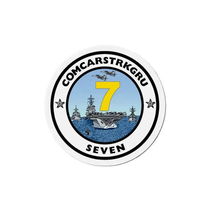 CSG 7 Carrier Strike Group Seven COMCARSTRKGRU SEVEN (U.S. Navy) Refrigerator Magnet - The Sticker Space