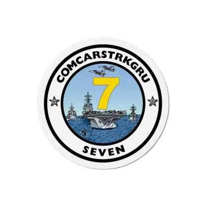 CSG 7 Carrier Strike Group Seven COMCARSTRKGRU SEVEN (U.S. Navy) Refrigerator Magnet - The Sticker Space