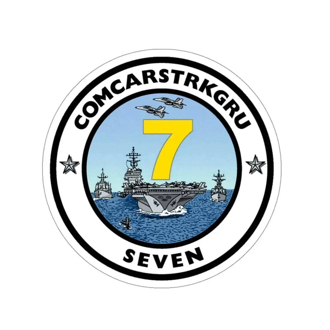 CSG 7 Carrier Strike Group Seven COMCARSTRKGRU SEVEN (U.S. Navy) STICKER Vinyl Die-Cut Decal - The Sticker Space